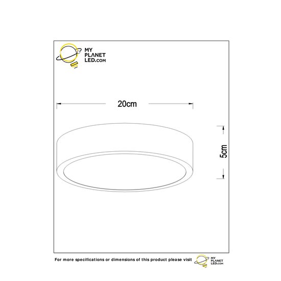 Mini plafonnier doré 20 cm dia LED Dimb. 1x12W 2700K 3 StepDim