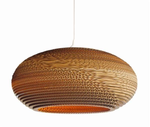 Cardboard clearance light fixture