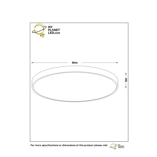 Grootse messing gouden plafonnière 60 cm dia LED Dim 60W 2700K 3 StepDim
