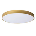 Große Messing-Gold-Deckenleuchte, 60 cm Durchmesser, LED-Dimmung 60 W, 2700 K, 3 Stufen dimmbar