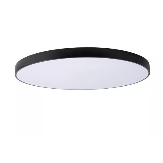 Riesige schwarze Deckenleuchte mit 80 cm Durchmesser, LED Dim 80W 2700K 3 StepDim