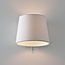 Astrolight Lámpara de pared cromada E14 con pantalla blanca - Iluminación perfecta para cualquier habitación