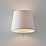 Chrome wall lamp E14 with white shade