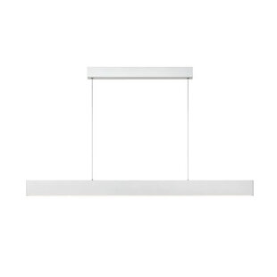 Hängelampe über dem Esstisch/Schreibtisch, 36 W LED, schlichtes Weiß, dimmbar