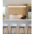 Lámpara colgante sobre mesa comedor/escritorio 36W LED blanco liso regulable