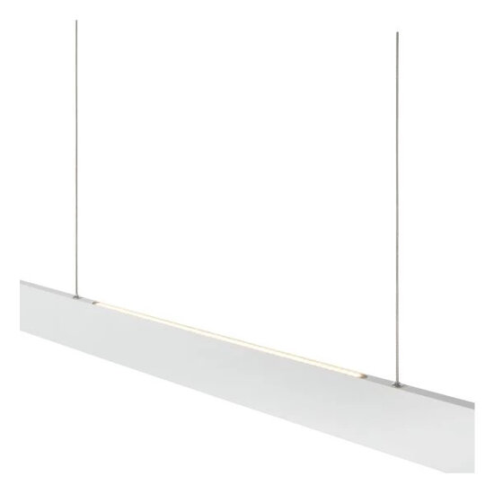 Hanging lamp above dining table / desk 36W LED sleek white dimmable