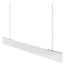 Lámpara colgante sobre mesa comedor/escritorio 36W LED blanco liso regulable