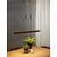 LUCIDE Geena LED suspension en bois et aluminium, 100 cm de long, hauteur réglable 90-150 cm, 30W, 2550 lumens, 2700K, IP20