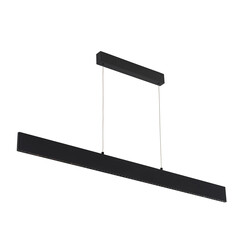 Lampe suspendue longue 38 W LED élégante noire à intensité variable au-dessus et en dessous