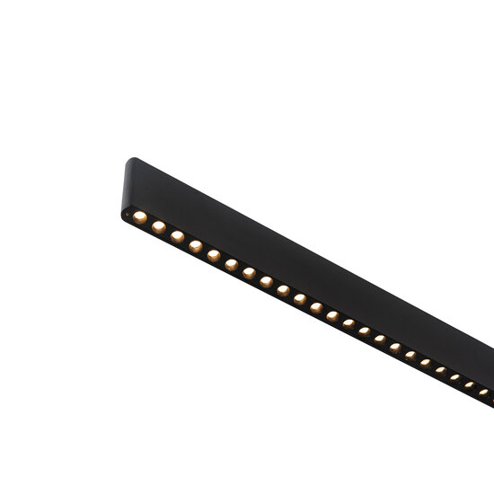 Lange goldene Hängelampe mit 38 W, elegantem, dimmbarem LED-Licht oben und unten