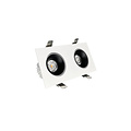 Foco empotrable doble orientable blanco 2 x 20 W LED 5 años de garantía 278x138mm