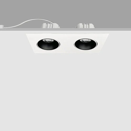 Profy Weißer, gerichteter Doppel-Einbaustrahler, 2 x 12 W LED, 5 Jahre Garantie