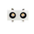 Spot encastrable double orientable 2 x 30 W blanc Garantie 5 ans 330x165mm