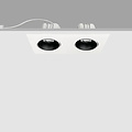 Adjustable 2 x 30 W double recessed spot white 5 year warranty 330x165mm