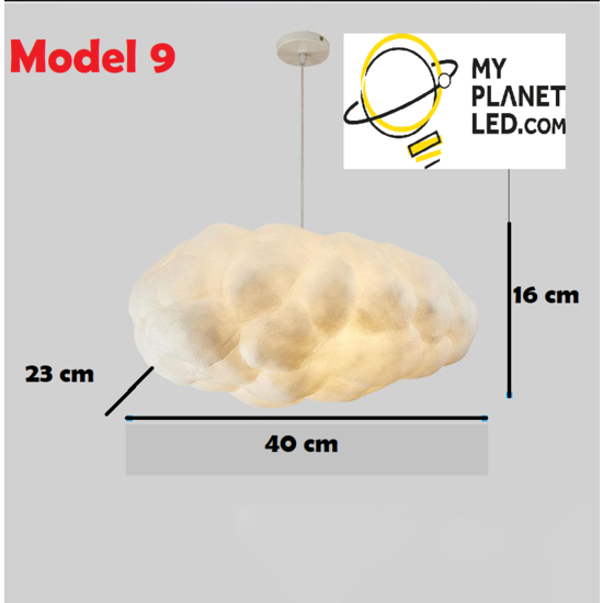 Lámpara nube 2x E27 40 x 23 x 16 cm