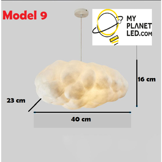 Incident, evenement helpen Mompelen Wolk lamp 2x E27 40 x 23 x 16cm | My Planet LED