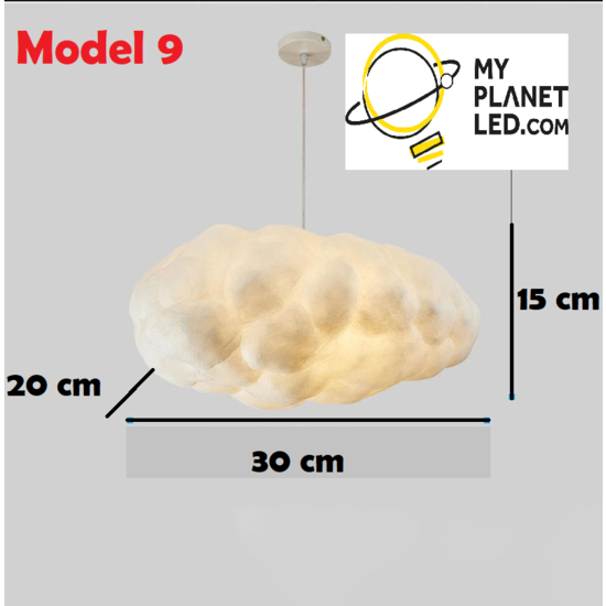 Lampe nuage E27 30 x 20 x 15 cm