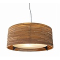 Hanglamp-karton Ø 45cm E27 wit of beige design rond