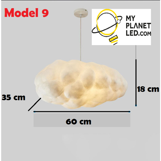 Cloud lamp 2x E27 60 x 35 x 24 cm