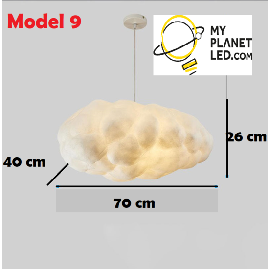 Cloud lamp 2x E27 70 x 40 x 26 cm