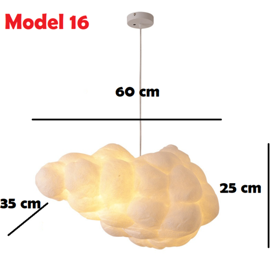 Wolk lamp 2x E27 60 x 35 x 24 cm