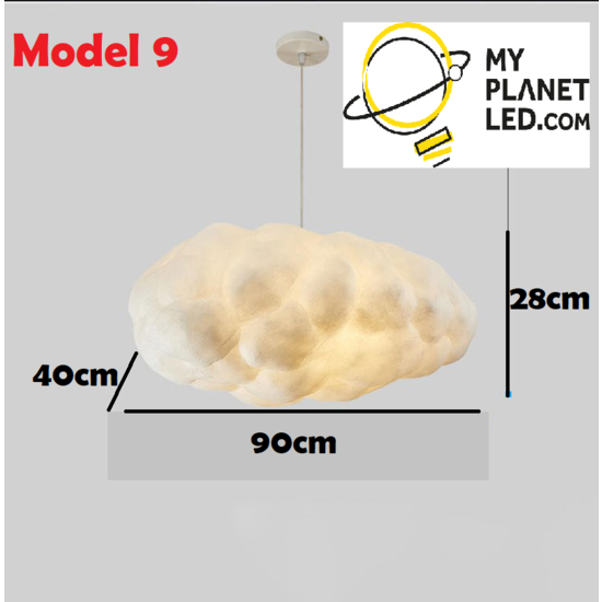 Lampe nuage 4x E27 90 x 40 x 28 cm