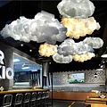 Lámpara nube 4x E27 100 x 45 x 30 cm