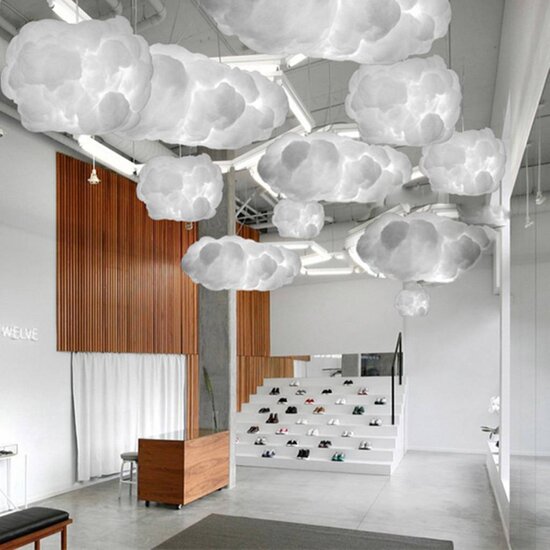 Lámpara nube 4x E27 100 x 45 x 30 cm