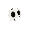 Profy Foco empotrable doble orientable 2 x 20 W blanco para iluminación carne rosa