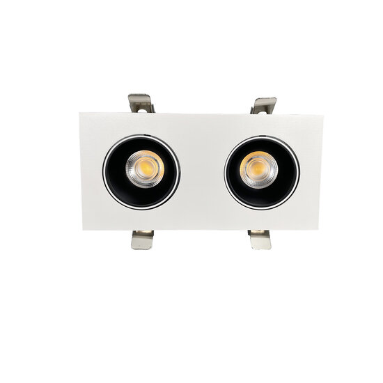 Profy Witte richtbare 2 x 20 W LED inbouwspot (groenten- en fruitbelichting)