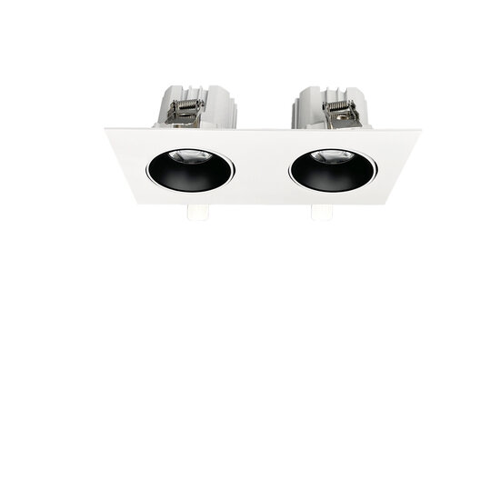 Profy Foco empotrable doble pescadería blanco orientable 2 x 20 W