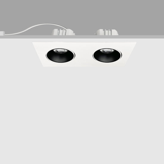 Profy Foco empotrable doble pescadería blanco orientable 2 x 20 W