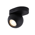 Fantasia Triton richtbare plafondlamp in zwart aluminium, GU10-fitting, 1 lichtpunt, excl. lichtbron, 130x100x120mm