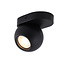 Fantasia Triton, plafón orientable de aluminio negro, portalámparas GU10, 1 punto de luz, sin bombilla, 130x100x120mm