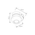 Fantasia Triton richtbare plafondlamp in zwart aluminium, GU10-fitting, 1 lichtpunt, excl. lichtbron, 130x100x120mm