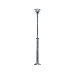 Vejers garden bollard galvanized E27 IP54 130-200cm