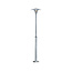 Vejers bolardo de jardín, acero galvanizado y vidrio, portalámparas E27, IP54, altura ajustable 130-200 cm, diámetro 39 cm