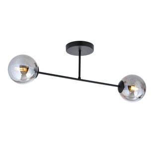 Emibig Dubbele plafondlamp met bollen in rookglas 2x E14
