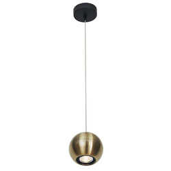 Fantasia Triton pendant lamp small sphere bronze-gold for GU10