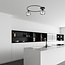 Emibig Emibig Stylish ceiling lamp black with smoked glass bulbs 2x E14 - Ideal for modern interiors