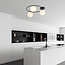 Handsome 3x E14 ceiling lamp black with white glass balls