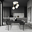 Emibig Emibig Elegante 4x E14 witte met messing plafondverlichting met witglas bollen - Perfect voor een stijlvolle ambiance