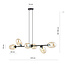 Emibig Emibig Lampe suspendue design avec 6 verres en amber soufflé E14 - Créez une atmosphère chaleureuse dans votre intérieur
