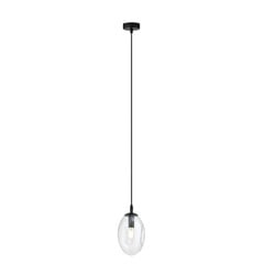 Emibig Black pendant with 1x E14 blown transparent glass