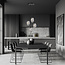 Emibig Emibig Design 4 lumières suspension noire avec 4x E14 verre fumé soufflé - Éclairage parfait pour chaque espace