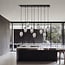 Emibig Emibig Exceptional black hanging lamp with 9 smoked glasses E14 - Create a cozy atmosphere in your space