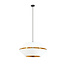 Emibig Emibig Catchy white hanging lamp with gold hanging lamp E27 - Perfect for any space