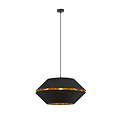 Emibig Emibig Catchy black hanging lamp with gold hanging lamp E27 - Ideal for stylish ambiance