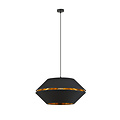Emibig Emibig Catchy black hanging lamp with gold hanging lamp E27 - Ideal for stylish ambiance
