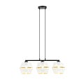 Emibig Emibig Black pendant 3x E27 white with gold caps metal - Ideal for stylish lighting